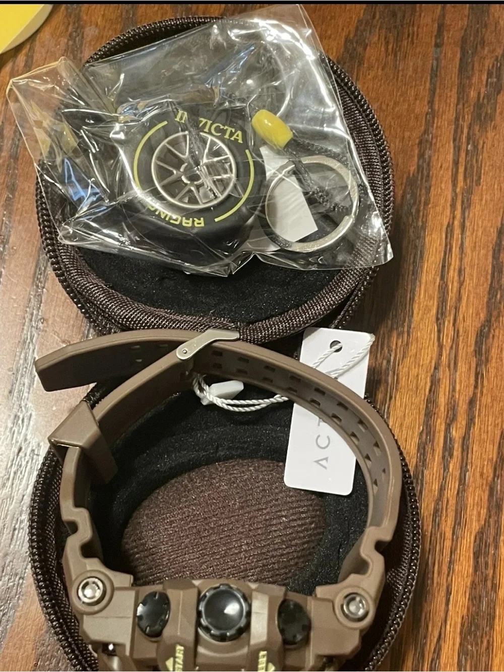 Invicta Brown Digital Activa Sport Watch with Black Dial